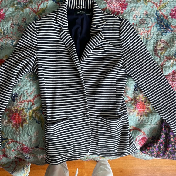 Ralph Lauren Classic Navy and white striped blazer. Excellent condition. - Picture 2 of 3